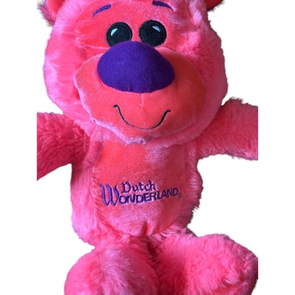 Dutch Wonderland 18" hot pink stuffed animal teddy bear - Picture 2 of 5